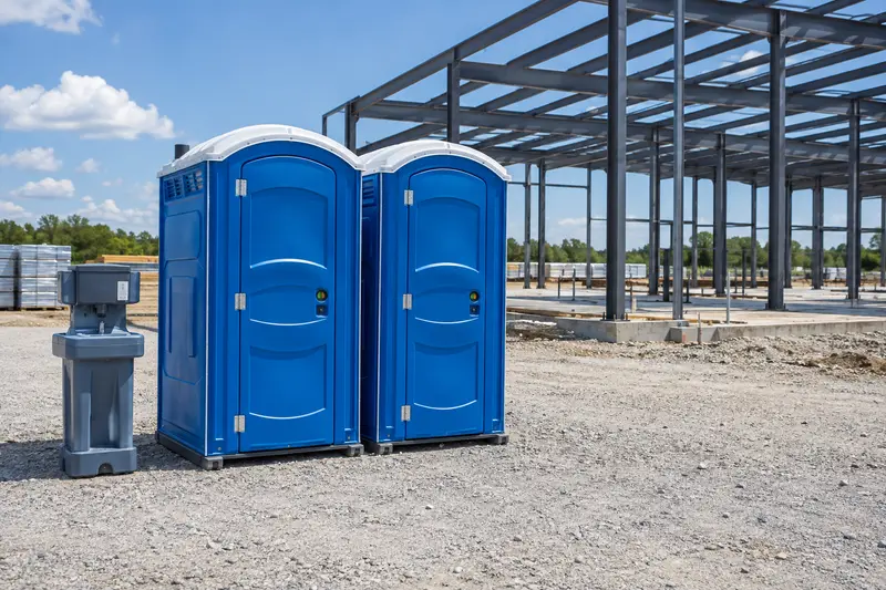 Portable sanitation equipment for rental planning